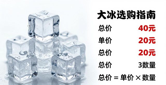 大冰块价格到底怎么算？青山冰块选购指南